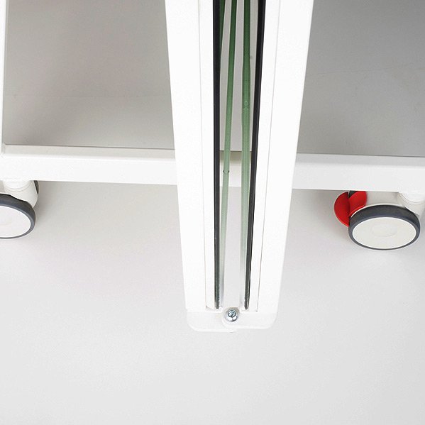 Verrijdbare spiegel wit - 2 Mtr - Afbeelding 4
