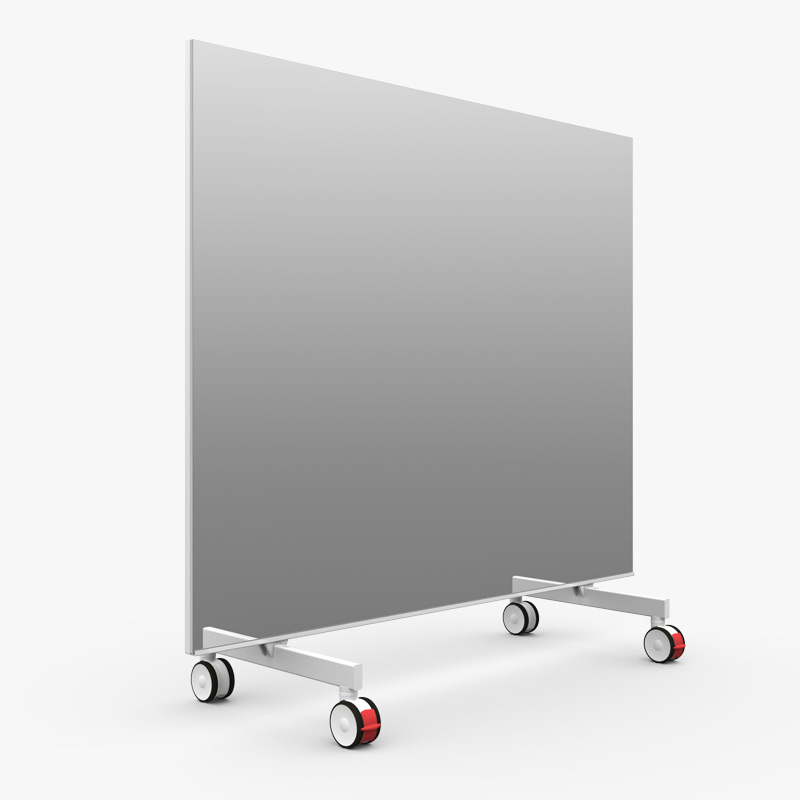 Verrijdbare spiegel wit - 2 Mtr - Afbeelding 2